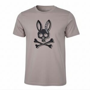 Psycho Bunny Serge Graphic Tee Sandstone Mens Size 4 - small